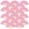FEPITO 20 Pieces Handheld Pink Paper Fan Paper Folding Fans with Bamboos for Wedding Gift, Party, Home