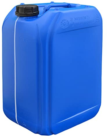 Getränke- und Wasserkanister | Lebensmittelecht BPA frei | Gastronomie Gewerbe Camping Wohnwagen | Robuste Qualität aus DE blau (25 Liter)