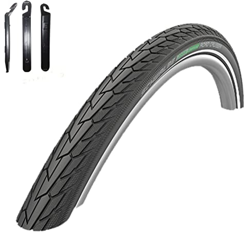 1 x Schwalbe Road Cruiser Fahrradreifen Schwarz 47-559 (26 x 1,75) inkl. Reifenheber