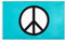 Flagge 90 x 150 cm Peace-Zeichen-Symbol-Flagge