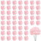 acDesign 50 Stück rosa Hortensien Blumen Künstliche Hortensien Blumen mit Stielen Künstliche Hortensien Blumen Rouge Köpfe für Hochzeit Zuhause Party Dekor
