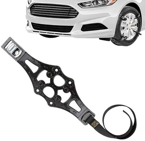 8 Stück Auto Schneeketten,für Passat CC Phaeton Pointer Polo CrossPolo Polo-Vivo Virtus,Verstellbare Universal,für Reifenbreite 165-265mm,Black