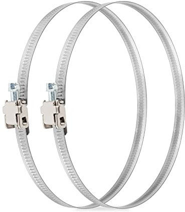 neverest® Profi Schlauchschellen 2 set Edelstahl Rohrschellen 80 mm Schlauchschelle mit Schneckenantrieb Bandschelle Schlauchklemme für Trockner, Abluftschlauch, Aluflexschlauch, Abluftventilator