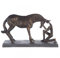 Casablanca Design Skulptur Comprehension 32x19cm Bronze Optik Pferd mit Reiterin aus Poly Wohnzimmer Skulpturen Deko Modern