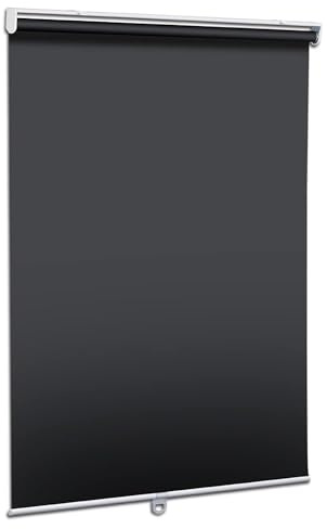 Store Enrouleur Occultant Sans Fil,Protection UV 100% Occultant,Imperméable,Isolation Thermique,Rideaux Roulants Avec Système De Ressorts,pour Maison,Cuisine,Bureau,Noir (W160xH240cm(63x95in))