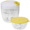STONELINE Multi-Zerkleinerer 9-teilig, Multizerkleinerer Manuell 900 + 400 ml, Zwiebelschneider und Universalzerkleinerer mit Edelstahlklingen, Zerkleinerer für Gemüse & Obst, gelb