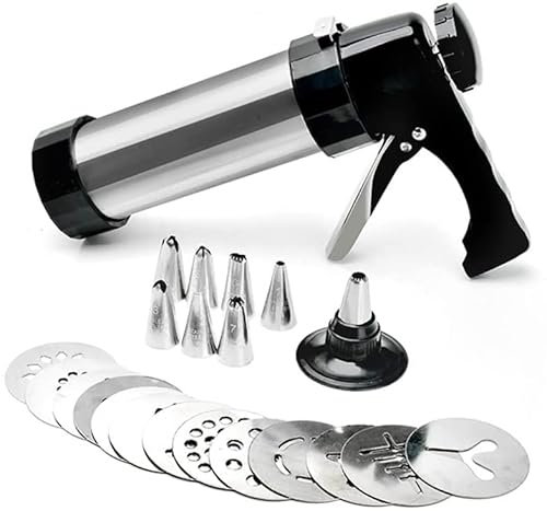 NALsa Kekspresse Keksmaschine Keksmaschine Keksherstellung Kuchendekoration Pressformen Gebäck Spritztüllen Kekspresse Kit Fachmann