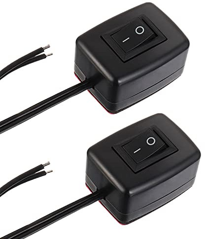 EPLZON SPST Interruttore a Bilanciere 12V ON-OFF Interruttore a forma di goccia d'acqua per Illuminazione auto Interruttore di Alimentazione Barra Luminosa a LED Fendinebbia(Confezione da 2 Pezzi)