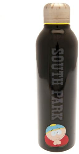 Thumbs up South Park Trinkflasche, Flasche aus Edelstahl, 700 ml Füllvolumen, Doppelseitiges Motiv mit Hauptcharakter Cartman, Schwarz
