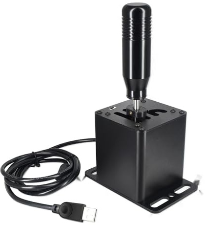 Vomeko Palanca De Cambios con Simulador USB Compatible con El Volante L Ogitech G29, G27, G25, G920, T300RS/GT. Esta Palanca De Cambios En H Es Ideal para ATS, ETS, WRC Y Varios Juegos De Carreras Si