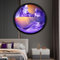 JZWLW Sandbilder zum Drehen 3D Sandscape-moving sand art 44-60cm Rund Glas Tiefsee Sandbild In Bewegung Display Fließender Sand Kunst Handwerk,Kinder-Bastelsets Sand Geschenke (lila-44cm)