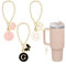 shixpiov Buchstaben-Anhänger für Stanley-Cup, Perlenkette, Zubehör, Initialen-Anhänger für YETI Wasserflasche, Schmuck, Becher, 4 Stück Name-ID (G)