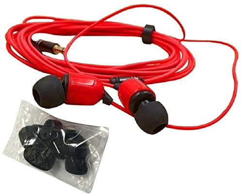 Extra Long Cord Earbuds | Cable Earphones with Microphone | Noise Isolating 3 Meter Long Wired Earbuds | Wired In-Ear Headphones Pure Bass Sound for Live Streamer, Phone, Computer