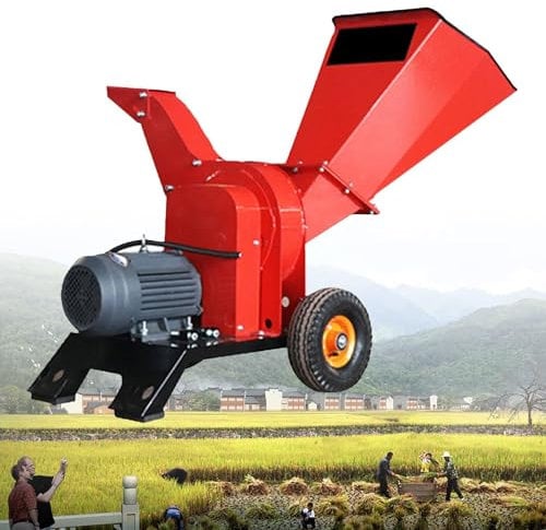 XINGLUOY Garden Branch Shredder, Electric Wood Shredder, 3000w Power Motor, 220v/380v, Shredding Diameter (Size : 220V)