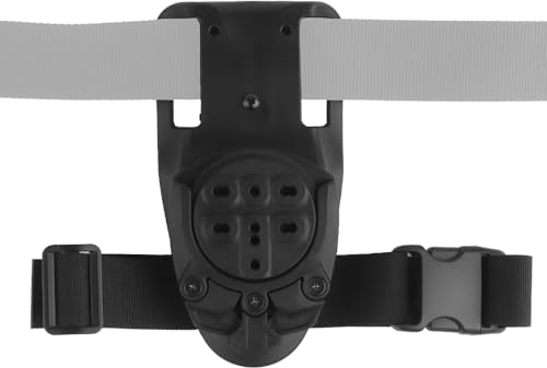 Taktischer Gürtelholster-Adapter, Verstellbarer Überhang (360°), Gürtelschlaufe mit Schnellverschluss und Beinschlaufe für Dienstgürtel