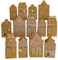 Papierdrachen Adventskalender Häuser Altstadt Packpapier - Faltschachteln - Häuschen - Advent - zum selbst Basteln und Befüllen Weihnachtsdekoration - für Erwachsene und Kinder - Set 02
