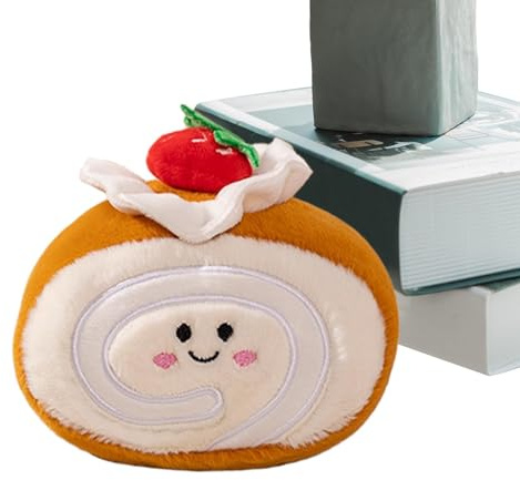 Whnbuij Plüschtiere aus Lebensmittel, Plüschspielzeug für Kuchen, Plüschtiere für Plüschtiere, Plüschtier aus Plüsch, niedliche Plüschtiere in Tortenrolle