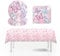Schmetterling Partygeschirr Set, Schmetterling Deko Geburtstag, Partygeschirr Set, für Kinder Geburtstagsfeier Deko Tisch Geburtstag Set für Kinder Mädchen Jungen (rosa Schmetterling)