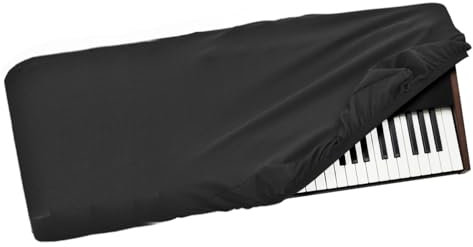 Musiin Staubschutz für Klaviertastatur mit 61 Tasten, kompatibel mit KORG Pa5X 61 Tasten, Pa300, Pa600, Pa700, Pa1000 Deluxe Chinlon, staub- und kratzfest, seidige Haptik und maßgeschneidertes Design