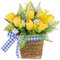 JSGHGDF Wall Hanging Flowers Plant Artificial Flower with Baskets for Front Door Porch Garden Yard Outdoor