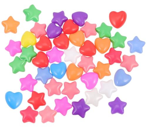 BESTonZON 60 Stück Bällebad-Bälle – Stern- Und Liebesset Kunststoff-Bällebad Ohne Bpa 2. 67-Zoll-Sichere Spielbälle Für Kleinkinder Babys Kinder Geburtstage Poolzeltpartys