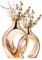 maozyiltle Blumenvase Umarmung Aus Keramik,Moderne Dekorative Vasen, Schlafzimmer-Dekorationen, Elegante Indoor-Vase, Schreibtischdekoration (Roségold)
