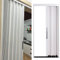 Weißes Akkordeon-Innenschiebetür, 91,4 x 203,2 cm, verschließbar, Schrank/Schlafzimmer/Badezimmer/Küche, Aluminium-Falttür, 96 80 72 60 48 40 38 37 30 28 24 Zoll erhältlich