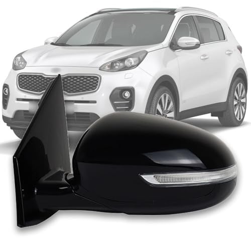 TiJeRa Auto Außenspiegel für Kia Sportage KX5 QL 2016 2017 2018 2019 Elektrische Verstellung Objektivheizung Elektrische Faltung Blinker