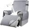 RAPRAP Sesselbezug für Relax-Sessel, 100% wasserdicht, Bezug für Relax-Sessel, 1-Sitzer mit 6 Taschen, 25 Zoll, hellgrau, 1 Sitz