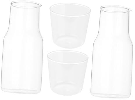 Cabilock 2ensembles Carafe Avec Tasse De Carafe De Nuit Pour Boissons Cruche à Eau Pour Table De Chevet Pour Jus
