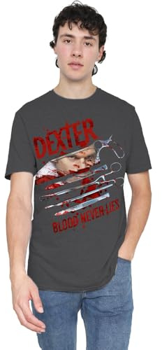 Dexter Blood Never Lies Unisex T Shirt, Black, Large