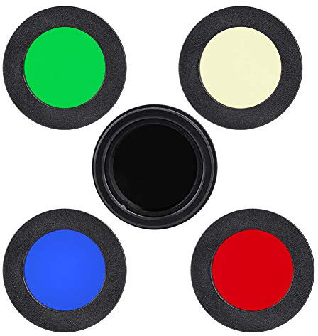 Teleskop -Augenmerkmal Objektiv Farbfilter Verbessert den Planetendetail Robuste Aluminiumkonstruktion 5 - Pack 1,25 Zoll