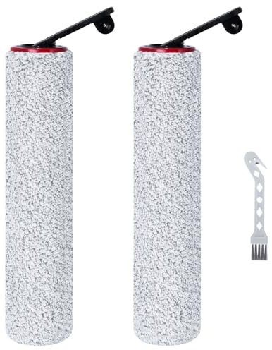 Jegehoyo Rullo di ricambio compatibile con Dreame H12 Pro Ultra / H13 Pro / H14 / H14 Pro / H14 Dual aspirapolvere a umido e a secco, 2 spazzole di ricambio, 1 spazzola per la pulizia
