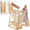 Juego de escalada 9 en 1 mejorado, para interiores, Montessori, infantil, con tobogán, columpio, espaldera, triángulo de escalada, parque infantil para dormitorio