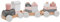 wunderwunsch Personalisierte Holz Eisenbahn Kinder - Geburtstagszug - Zug Baby Eisenbahn - Holzzug Personalisierte Geschenke Baby Spielzeug 1 Jahr Motorikspielzeug (rosa, ohne Name)