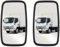Lot de 2 rétroviseurs extérieurs universels 37,2 cm x 18,4 cm pour camionnette, camion, tracteur, pelleteuse, gauche et droite