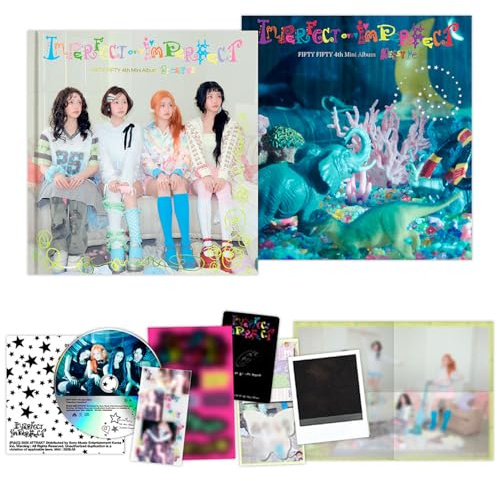 Imperfect-I'mperfect 4th Mini Album (Random Ver.) Cover R + Photo Book + Folded Poster + Sticker + Clear Bookmark + Sticky Index + 3 Extra Photocards Official K-POP Sealed Album