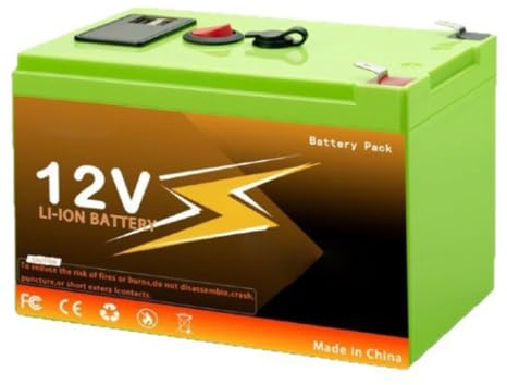 HJGHY Batterie Externe Portable au Lithium 12 V 10 Ah | Batterie de puissance 12V 6Ah 8Ah 10Ah 12Ah 15Ah ; batterie de rechange au lithium 12 volts pour panneaux solaires