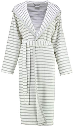 Cawö Damen Kapuzen-Bademantel 6596 | 76 silber - 42