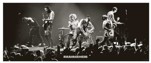 Rammstein Poster B-Stage schwarz-weiß, Offizielles Band Merchandise Fan Plakat