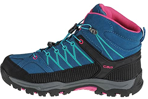 CMP Kids Rigel Mid Shoe Wp Trekking Shoes, Deep Lake Baltic, 36 EU