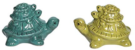 Beachcombers Turtle Salt And Pepper Shakers S/2 L2.91 x W2.36 X H1.97 Multicolored
