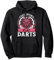 Dart Player Cooler Frauen Spruch Mädchen Mit Darts Pullover Hoodie