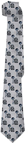 SKT T1 Herren-Krawatte, lustige Musik-Krawatte, Geschenke für Männer, Teenager, Jungen, modische Krawatte für Geburtstag, Weihnachten, Party, Retro-Kamera, Einheitsgröße