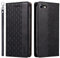 LOLFZ Leather Flip Wallet Case - Kickstand & Wrist Strap, Magnetic Cover for iPhone 7/8/SE 2020/SE 2022 - Black