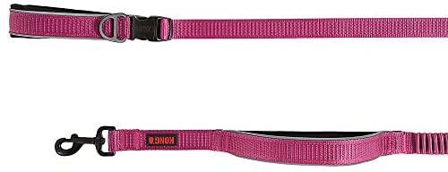KONG Hundeleine, reflektierend, stoßdämpfend, freihändig, 1,8 m, Rosa