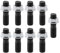 Lot de 9 Goujons Turbo de Voiture, Goujons Turbo M10 X 1,25 + Kit D'écrous de Blocage Accessoire de Véhicule de Voiture