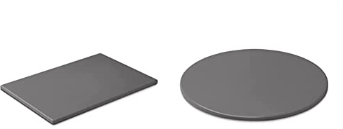 Weber glasierter Pizzastein, rechteckig, 30 x 44 cm, Schwarz & glasierter Pizzastein, rund, 36 cm 18412 Schwarz