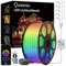 OASHISU 20M 2023 LED Lichtband RGB Strip Außen Bluetooth LED Streifen RF Fernbedienung Lichterschlauch Funktioniert mit Alexa & Google Assistant Wasserdicht IP65 Lichterkette App-Steuerung Musik-Sync