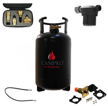 Antarion CAMPKO Kit Gpl Campko Réservoir 30L et Lyre 0.5m Camping Car